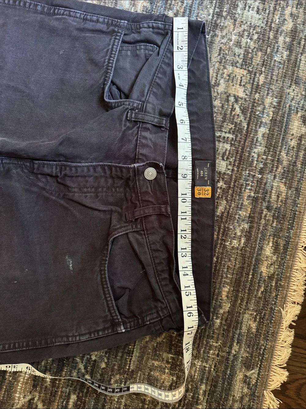 J.Crew Men's Black 484 Slim-fit Stretch Jean